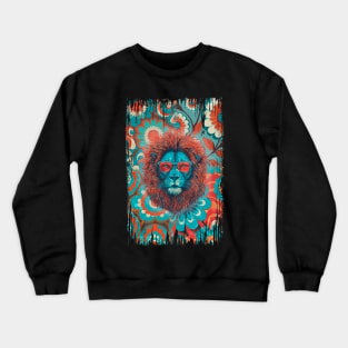 Retro cool lion Crewneck Sweatshirt